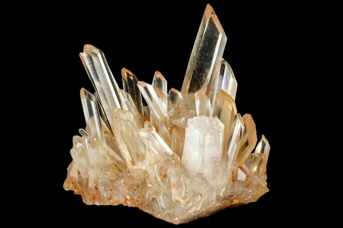 Tangerine Quartz Crystal Cluster - Madagascar #112794
